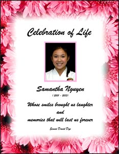 A PDF of Our Video Tribute to Samantha Nguyen